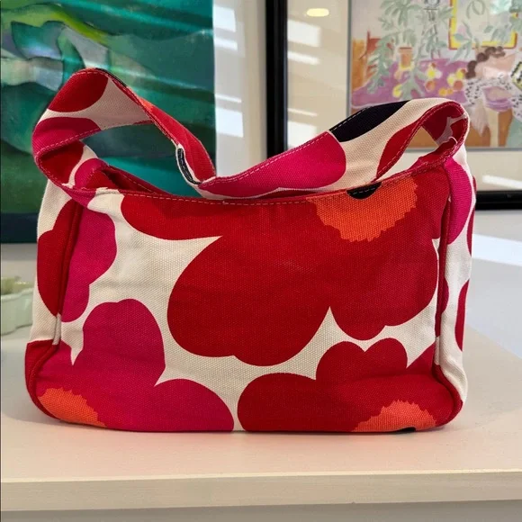 Marimekko Unikko Poppy Iconic Pattern Baguette Bag - Picture 2 of 10
